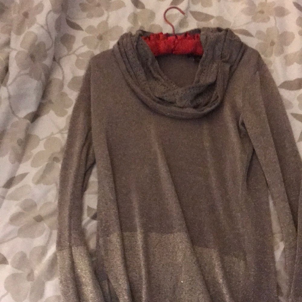 Pewter sparkle top